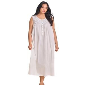 Eileen West Women's Large White Poetic Ballet Nightgown Lounging Luxury M22-18